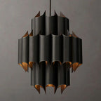 Cathedral Layered Curve Round Chandelier 24"