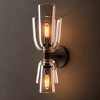 Blom Layered Glass Grand Flute Wall Sconce