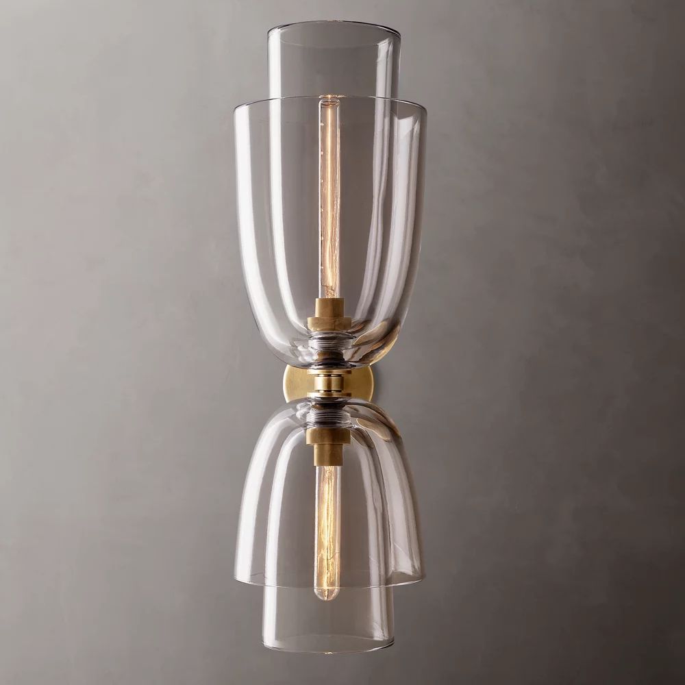 Blom Layered Glass Grand Flute Wall Sconce
