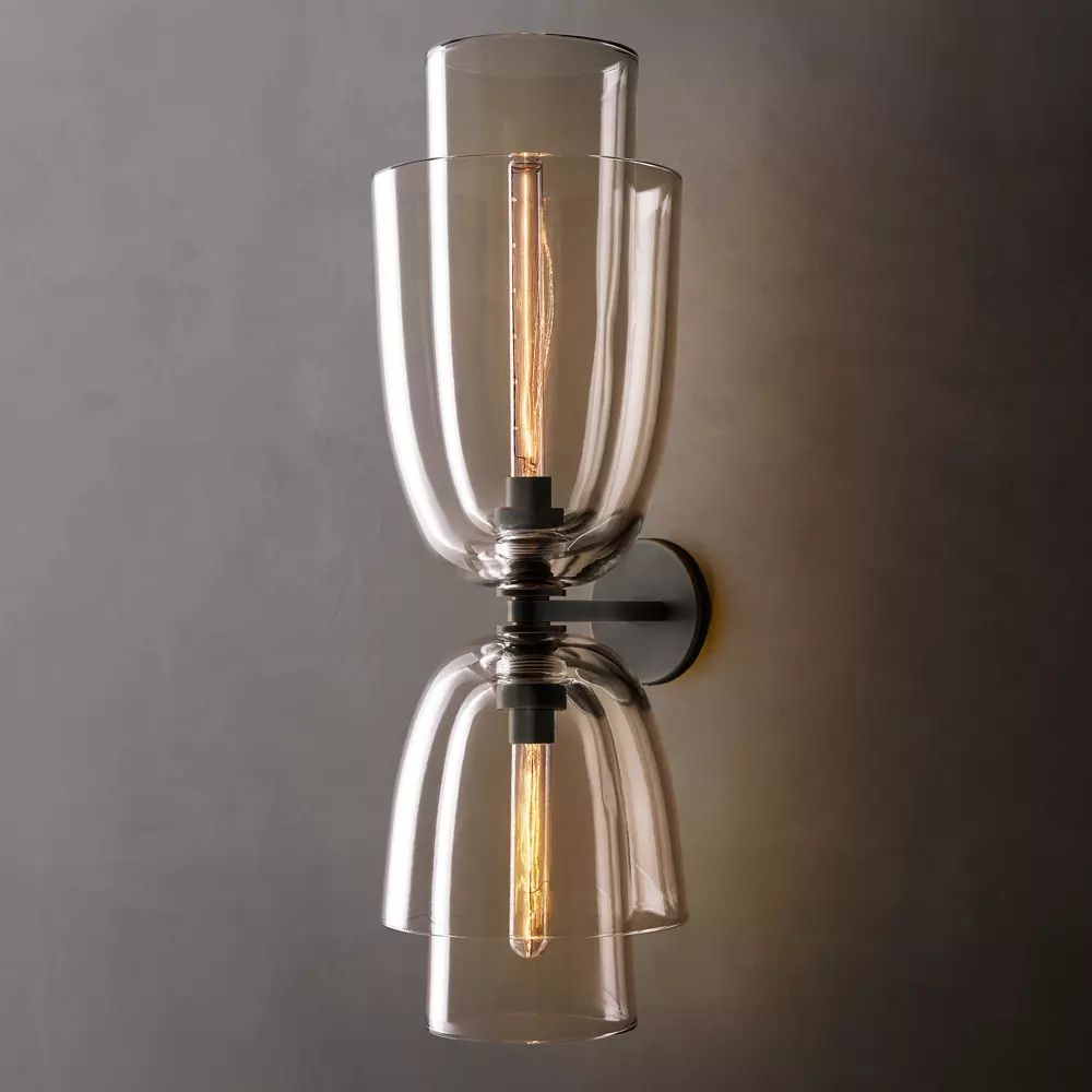 Blom Layered Glass Grand Flute Wall Sconce