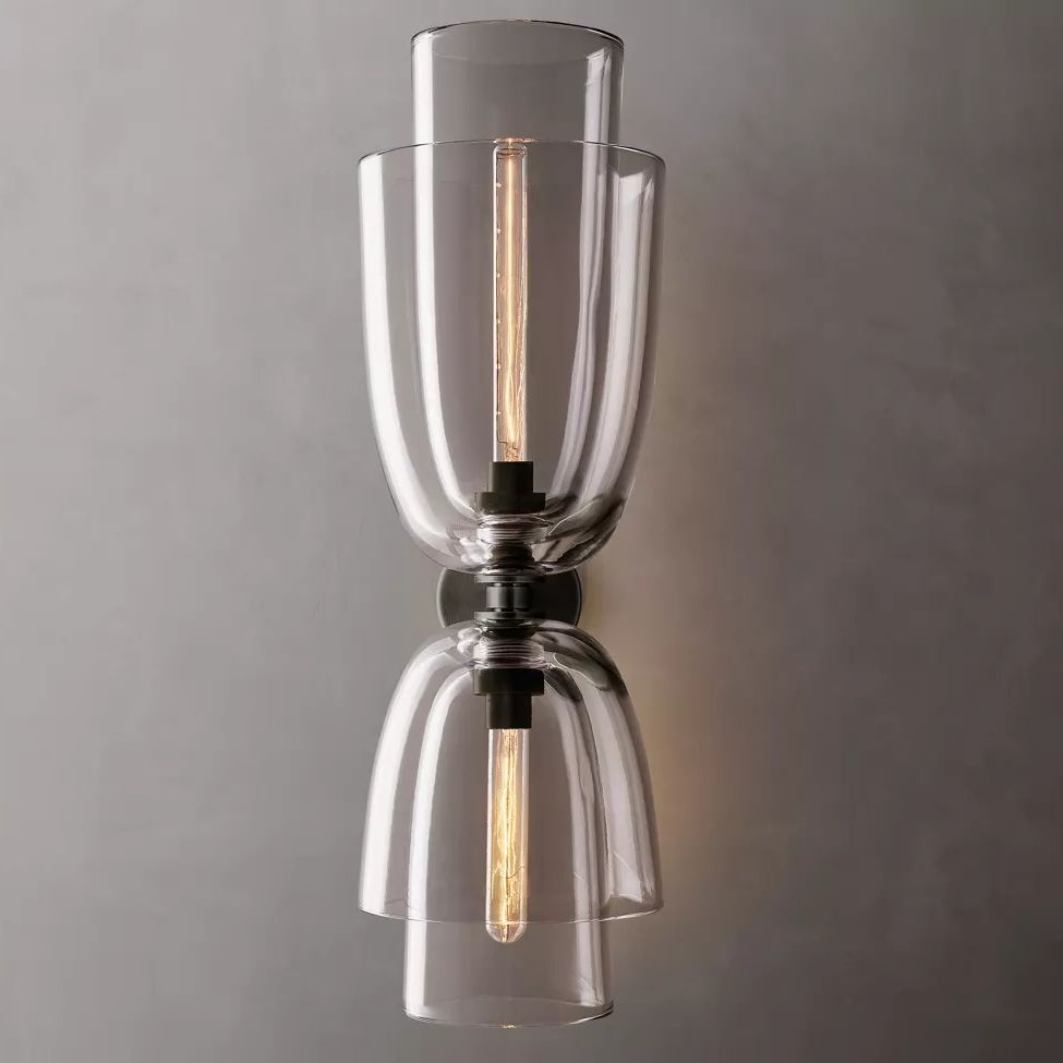 Blom Layered Glass Grand Flute Wall Sconce