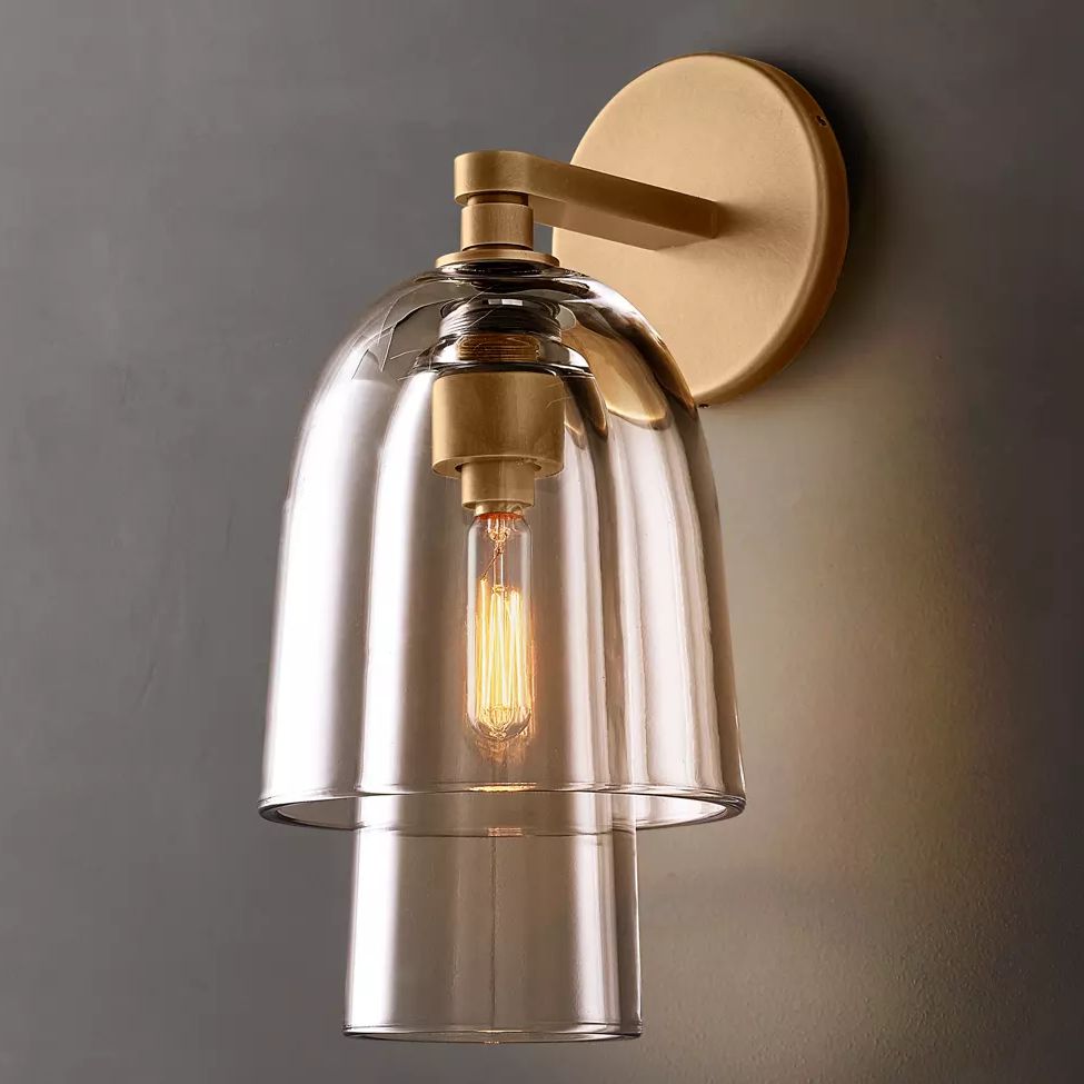 Blom Layered Glass Flute Wall Sconce
