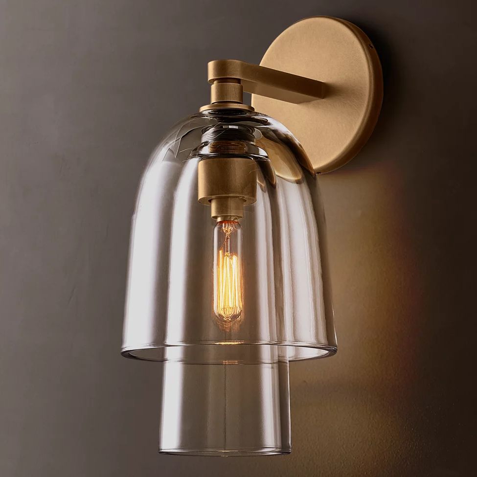 Blom Layered Glass Flute Wall Sconce
