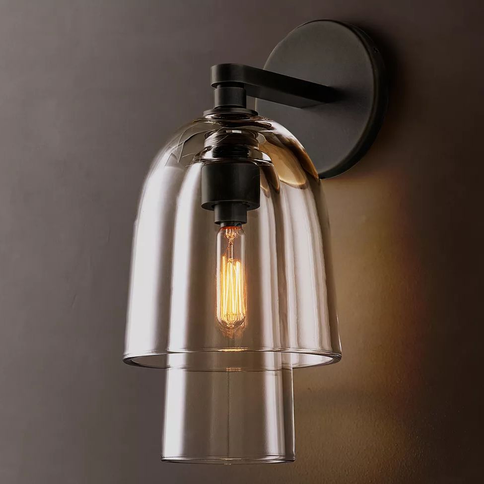 Blom Layered Glass Flute Wall Sconce