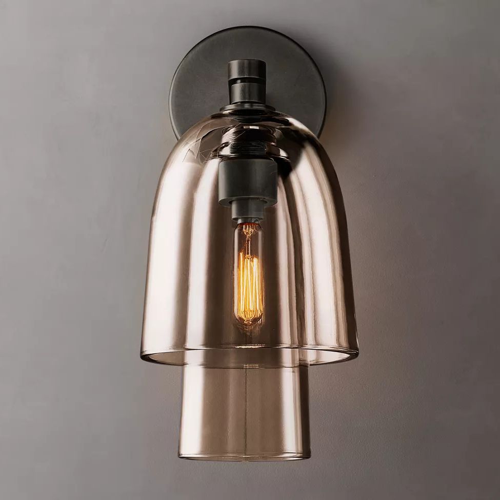 Blom Layered Glass Flute Wall Sconce