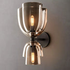 Blom Layered Glass Grand Cloche Wall Sconce