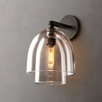Blom Layered Glass Cloche Wall Sconce