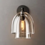 Blom Layered Glass Cloche Wall Sconce