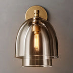Blom Layered Glass Cloche Wall Sconce