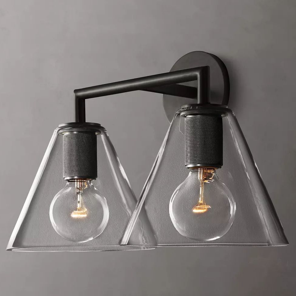 Utilitaire Funnel Shade Double Wall Sconce