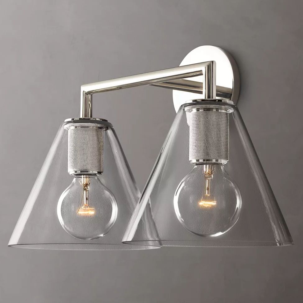 Utilitaire Funnel Shade Double Wall Sconce