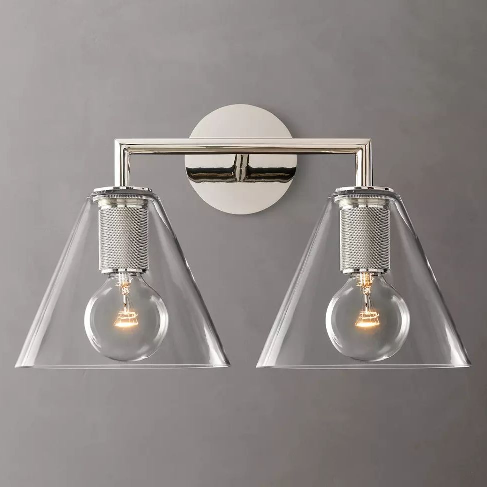 Utilitaire Funnel Shade Double Wall Sconce