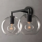 Utilitaire Globe Shade Double Wall Sconce