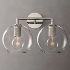 Utilitaire Globe Shade Double Wall Sconce