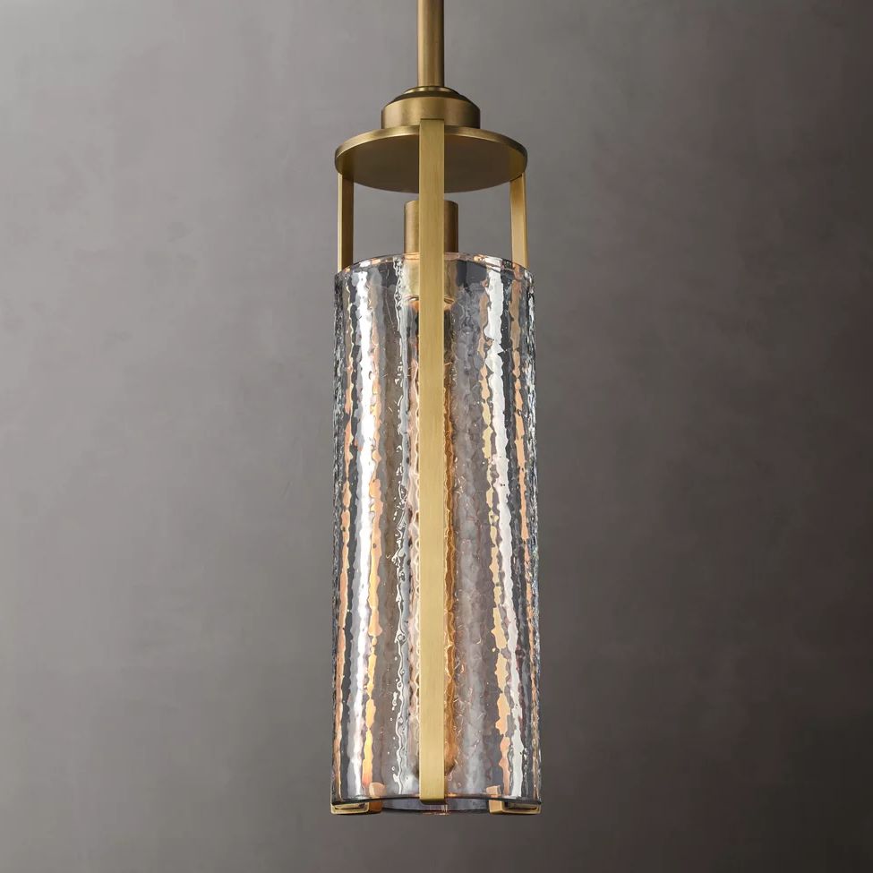 Arpege Glacial Cylinder Pendant Light