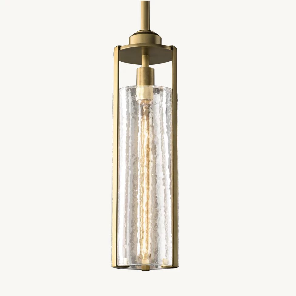 Arpege Glacial Cylinder Pendant Light