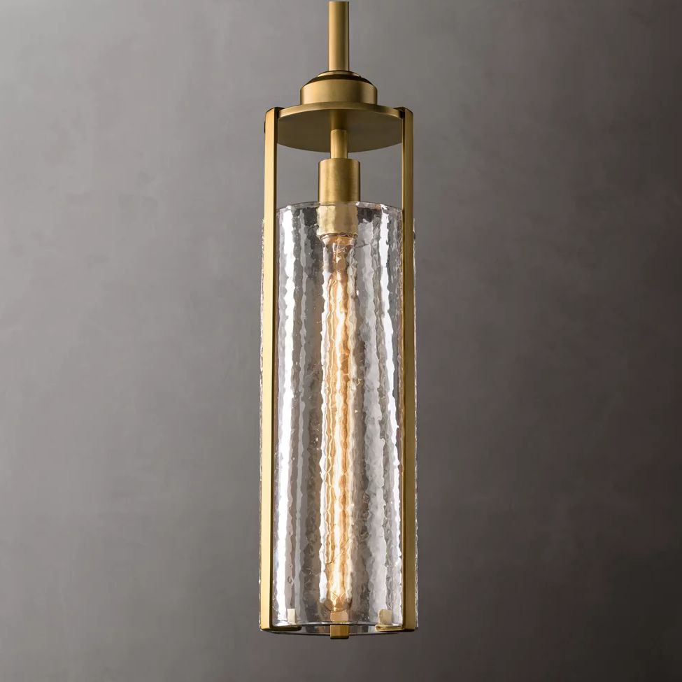 Arpege Glacial Cylinder Pendant Light