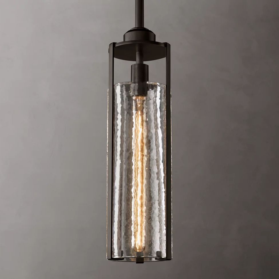 Arpege Glacial Cylinder Pendant Light