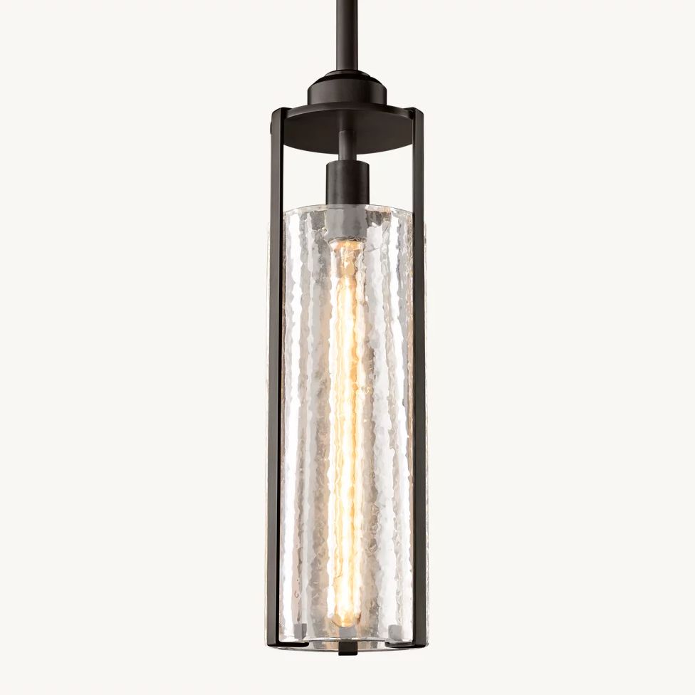 Arpege Glacial Cylinder Pendant Light