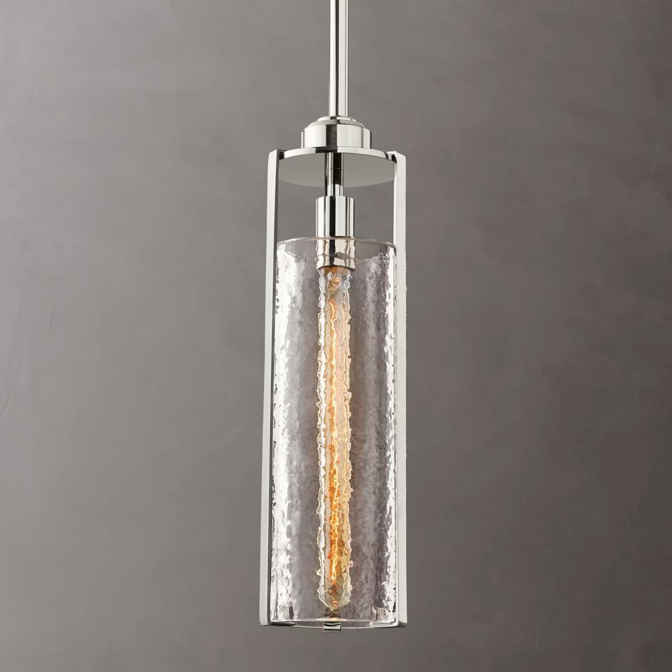Arpege Glacial Cylinder Pendant Light