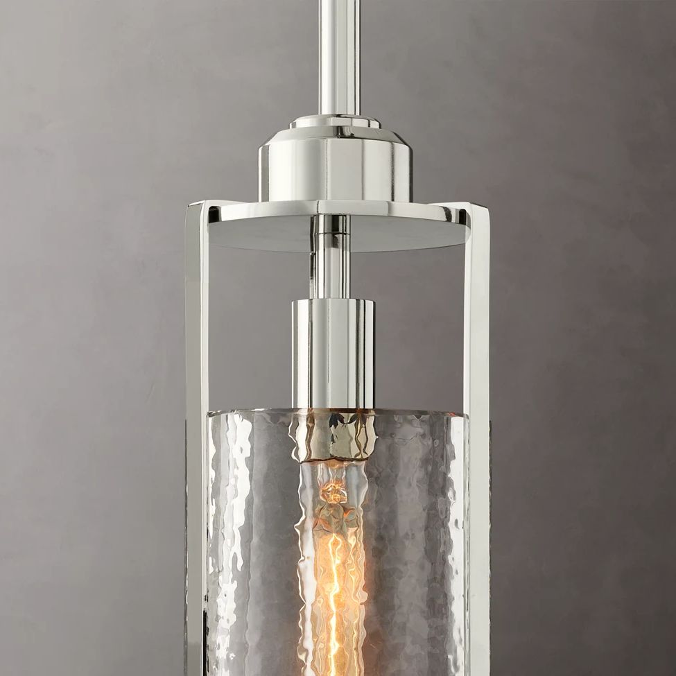 Arpege Glacial Cylinder Pendant Light