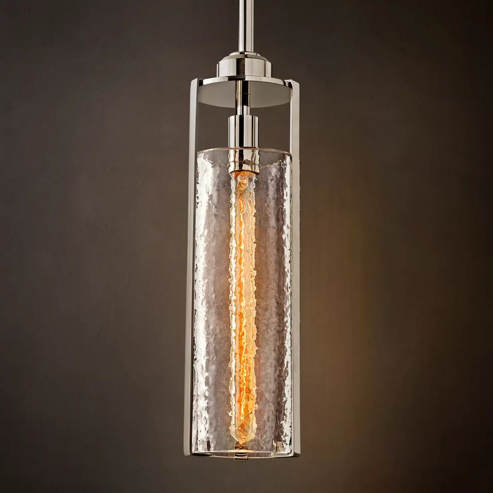 Arpege Glacial Cylinder Pendant Light