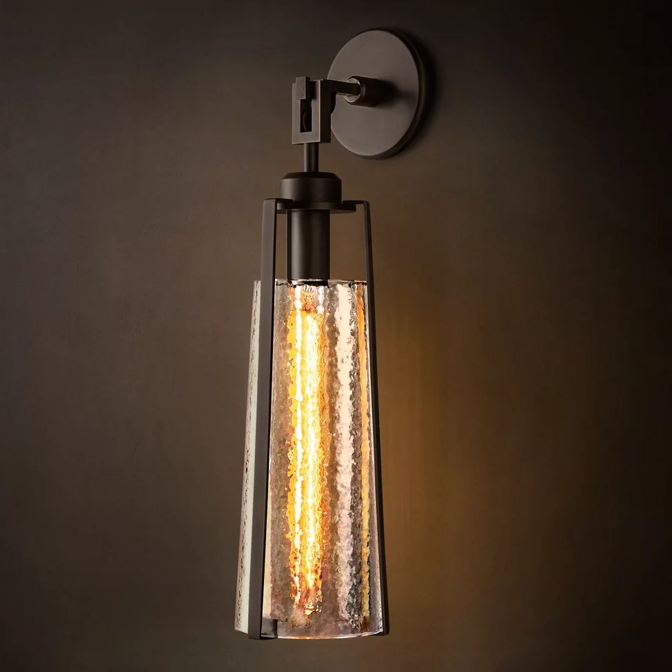 Arpege Glacial Funnel Wall Sconce