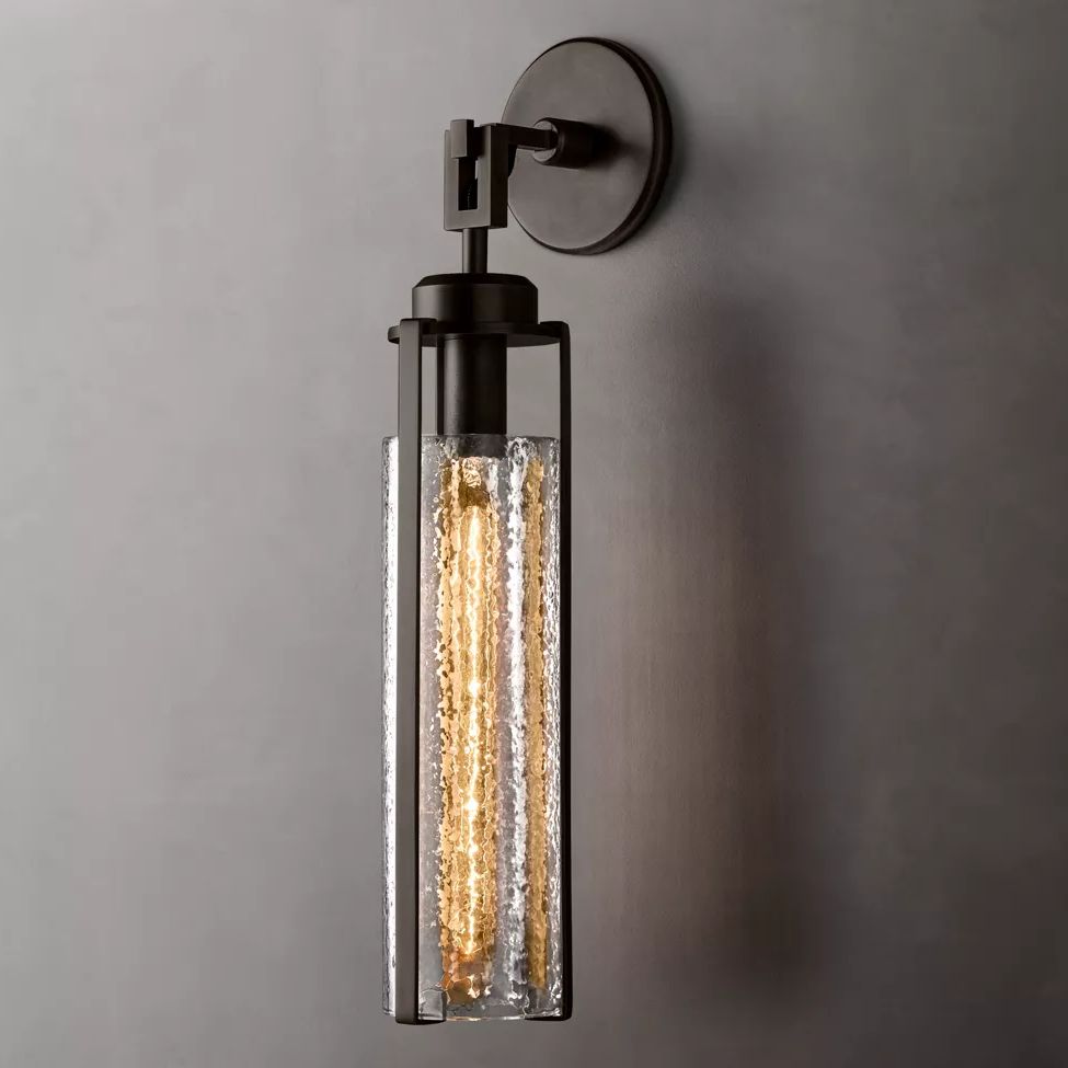 Arpege Glacial Cylinder Wall Sconce