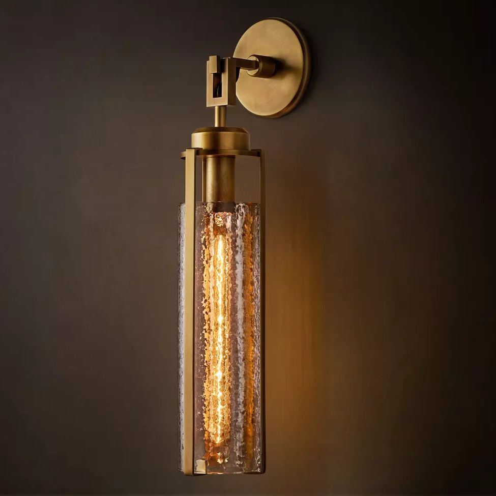 Arpege Glacial Cylinder Wall Sconce
