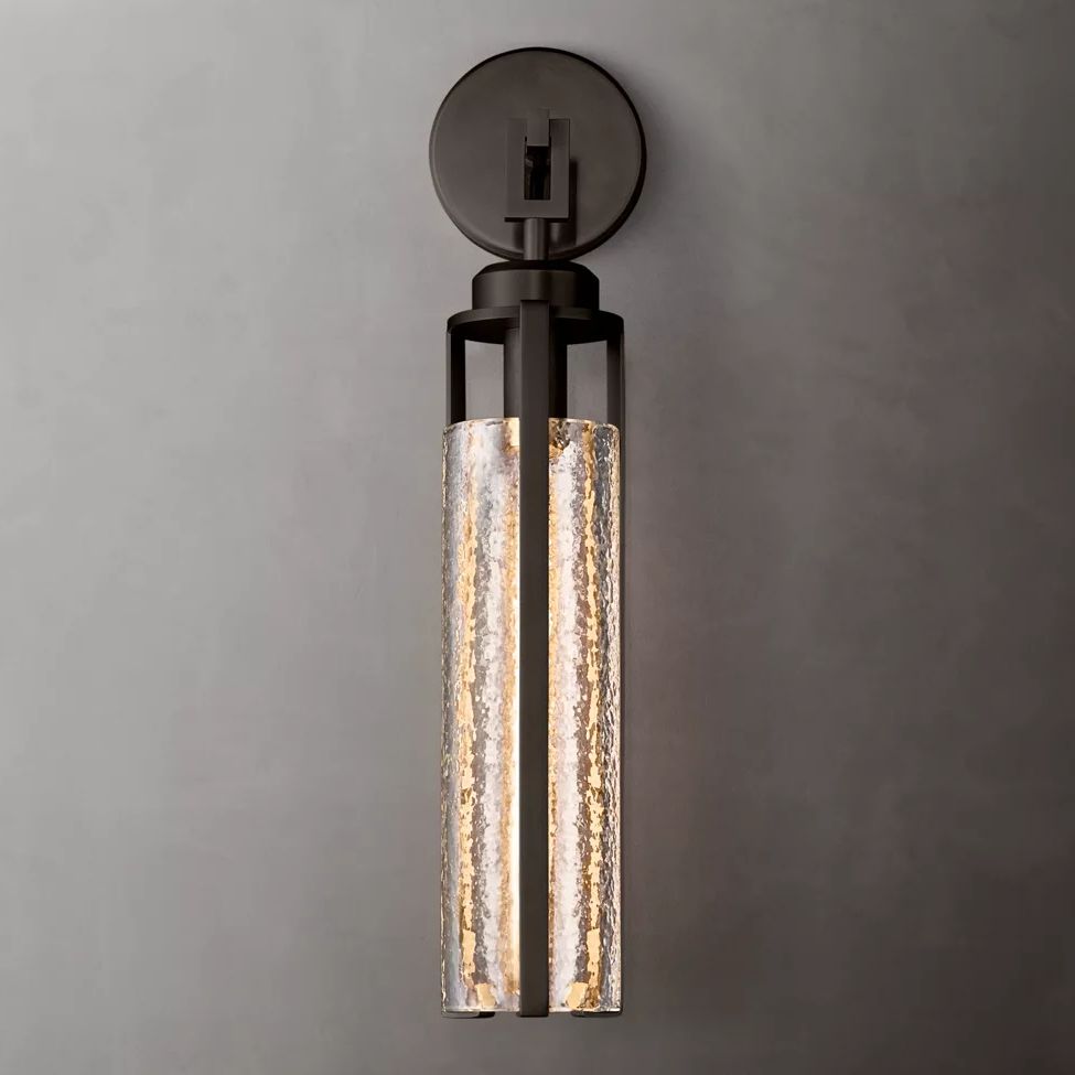 Arpege Glacial Cylinder Wall Sconce