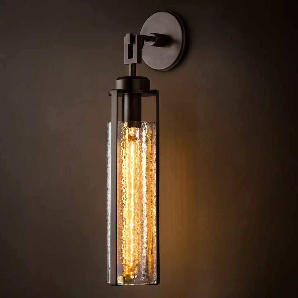 Arpege Glacial Cylinder Wall Sconce
