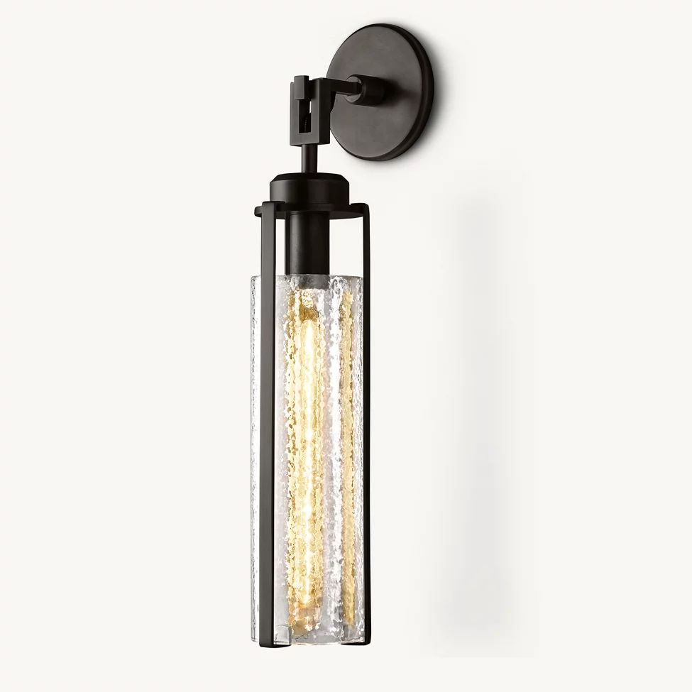 Arpege Glacial Cylinder Wall Sconce