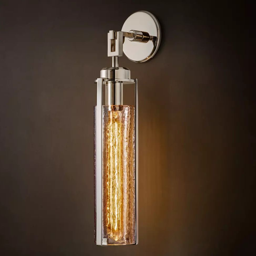 Arpege Glacial Cylinder Wall Sconce