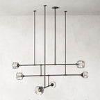Demaret Sculpted Crystal Mobile Round Chandelier 62"