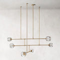 Demaret Sculpted Crystal Mobile Round Chandelier 62"