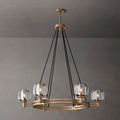 Demaret Sculpted Crystal Round Chandelier 36"