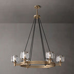 Demaret Sculpted Crystal Round Chandelier 36"