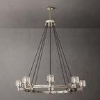 Demaret Sculpted Crystal Round Chandelier 48"