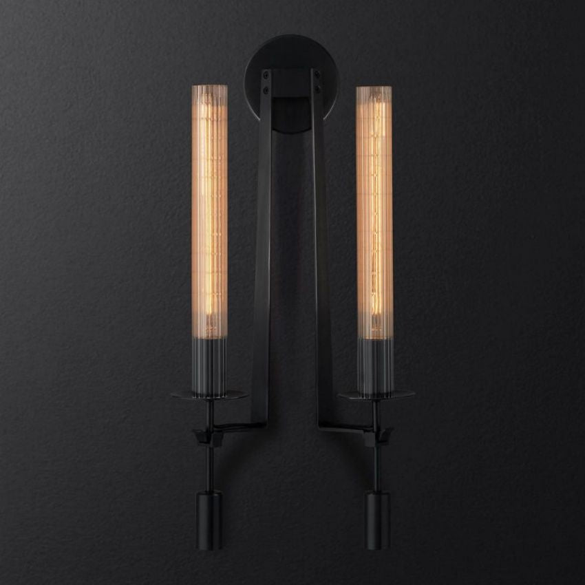 Fontanelle Vintage Glow Double Wall Sconce