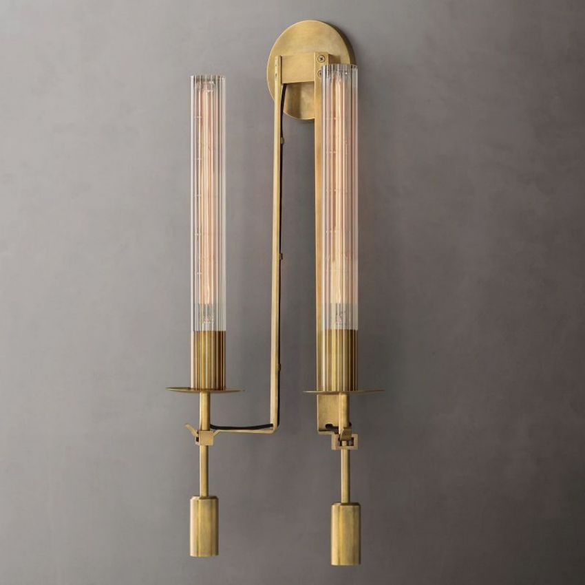 Fontanelle Vintage Glow Double Wall Sconce