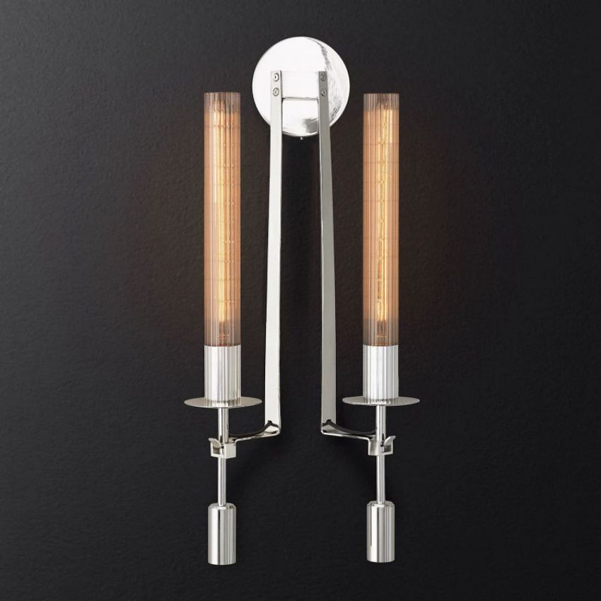 Fontanelle Vintage Glow Double Wall Sconce