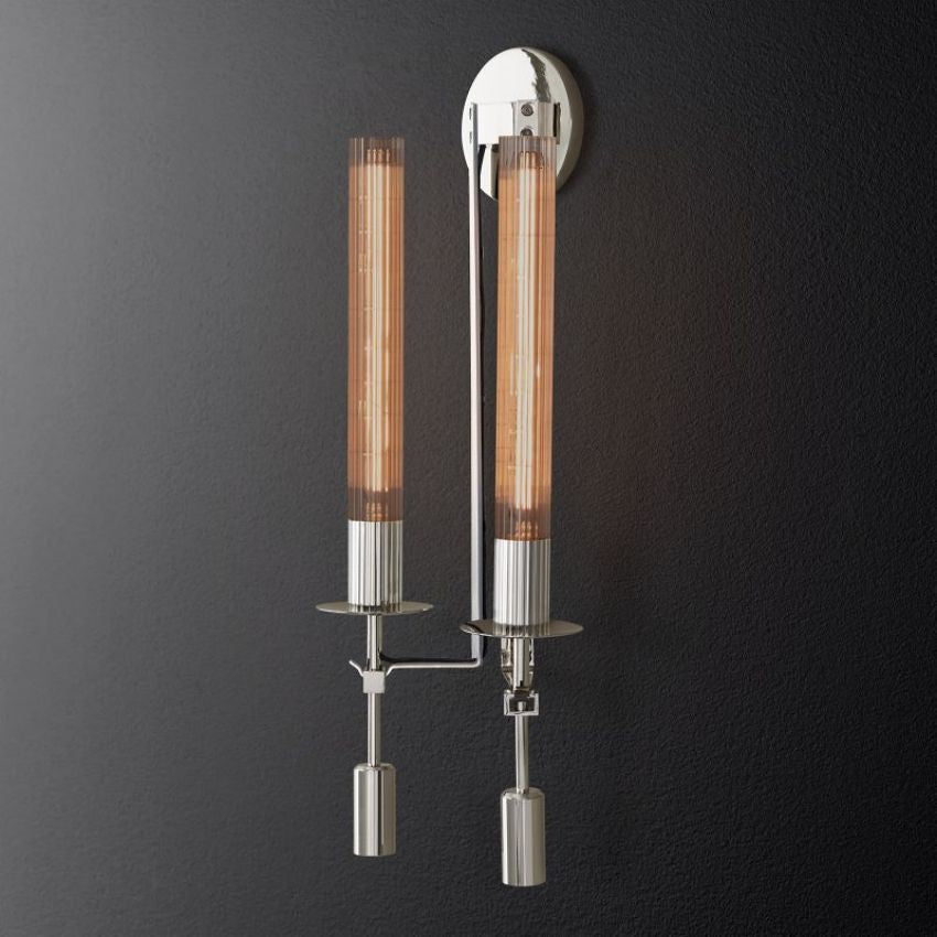 Fontanelle Vintage Glow Double Wall Sconce