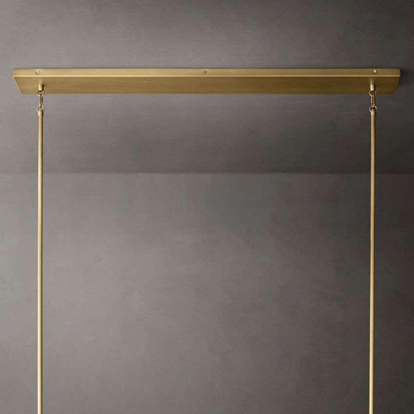 Fontanelle Vintage Glow Linear Chandelier 54"