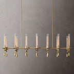 Fontanelle Vintage Glow Linear Chandelier 66"