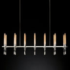 Fontanelle Vintage Glow Linear Chandelier 66"