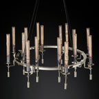 Fontanelle Vintage Glow Round Chandelier 46"