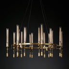 Fontanelle Vintage Glow Round Chandelier 46"