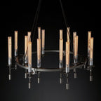 Fontanelle Vintage Glow Round Chandelier 46"