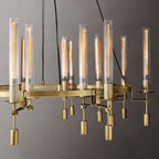 Fontanelle Vintage Glow Round Chandelier 46"
