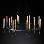 Fontanelle Vintage Glow Round Chandelier 58"